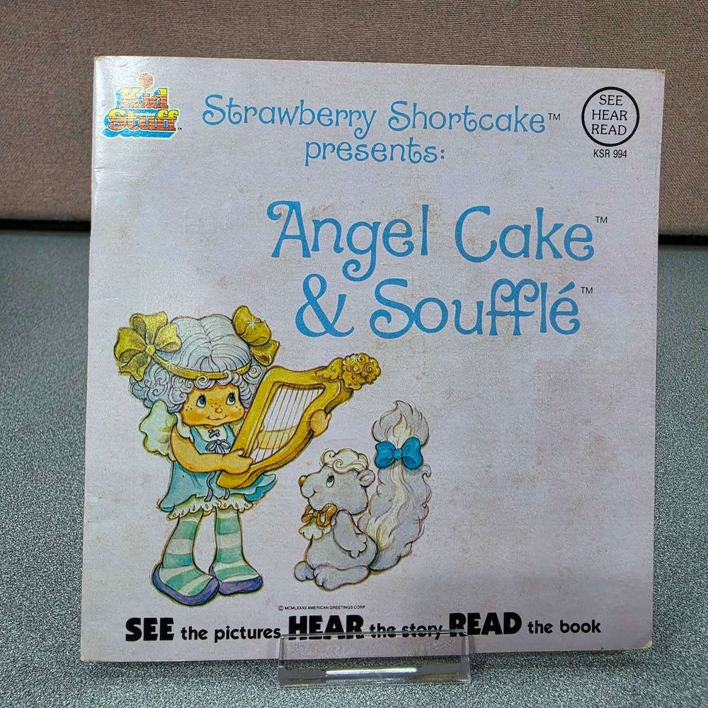 Kid Stuff Strawberry Shortcake Book Record Untested  Fair Angel Cake Souffle